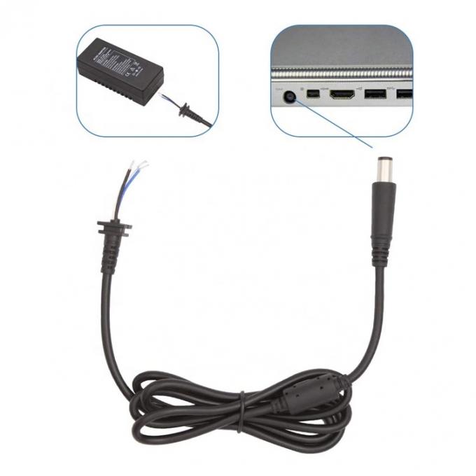 DC 7.4x5.0mm Male Barrel Jack to Bare End Tinned Open Pigtails Wire Extension Cable for Laptop Adapter 3