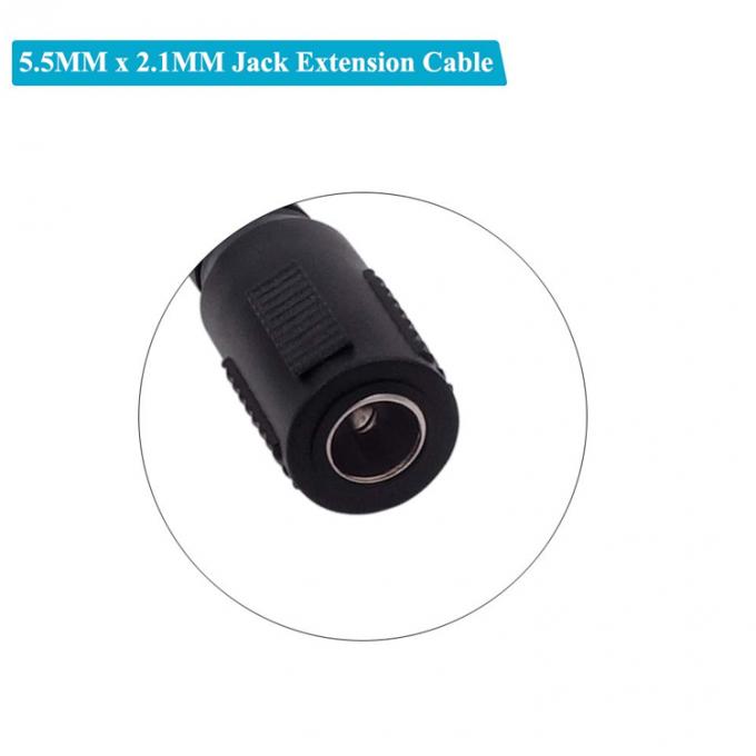 90 Degree Angle Male to Female Connector 5.5x2.1mm Barrel Jack DC Power Extension Cable 5