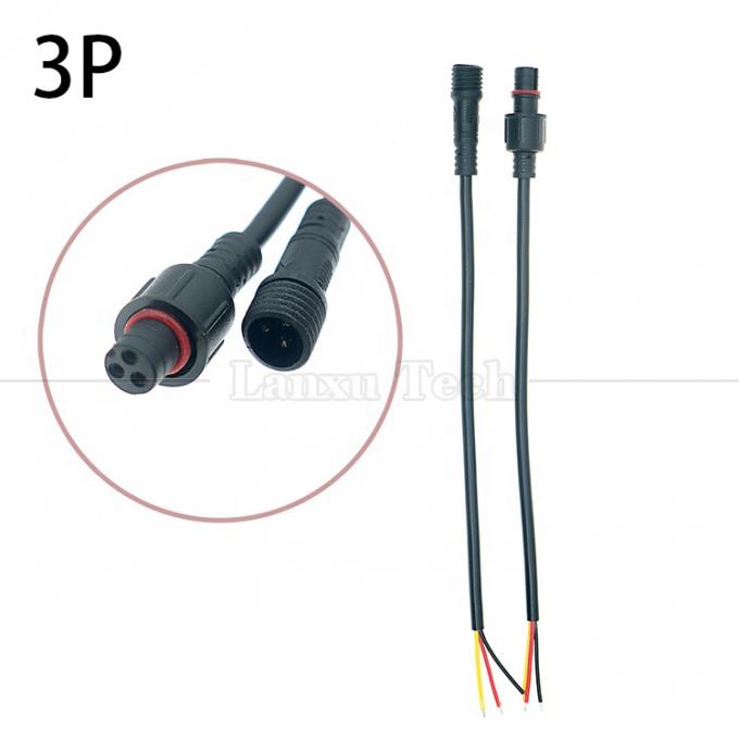 Customization Waterproof 2pin 3pin 4 pin M12 Connector Cable for LED 4