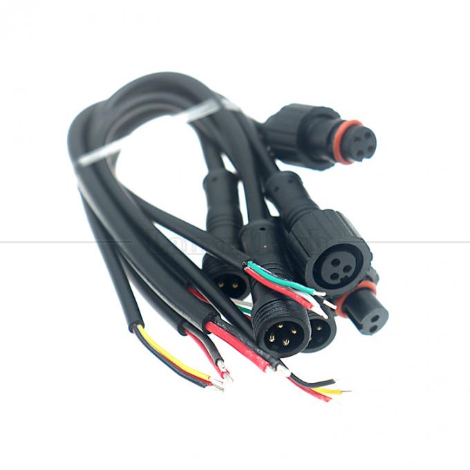 Customization IP67 IP68 Waterproof M12 2pin 3 Pin 4pin M12 DC to Open Bare Wires End Cable for LED Light 7