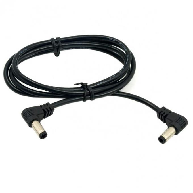 90 Degree Angle Male to Male 5.5x2.1mm DC Power Extension Cable 1