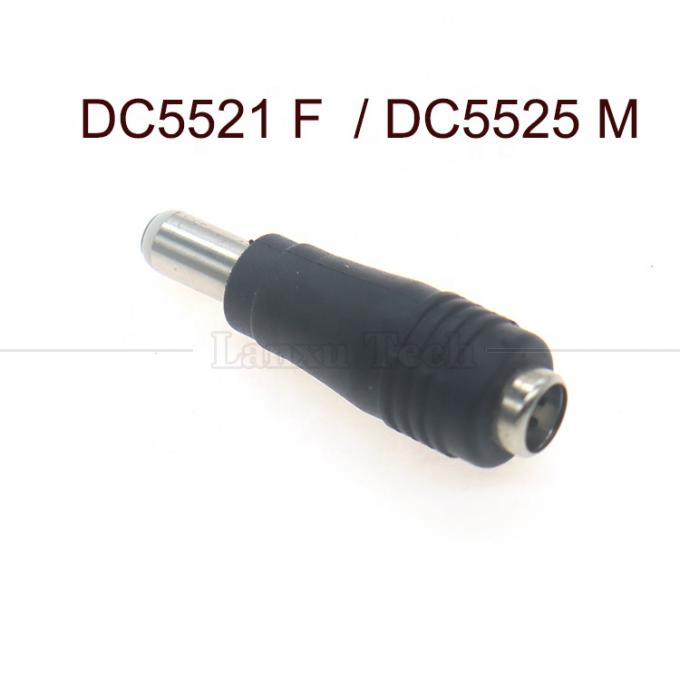 5.5x2.1mm Female to 5.5x2.5mm Plug Male DC Power Barrel Jack Connector Converter Adapter 2