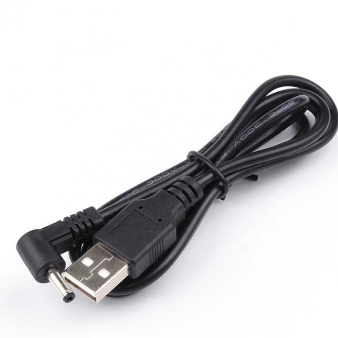 Custom 90 Degree Angle 1m USB to DC Male 3.5x1.35mm Power Extension Cable 4