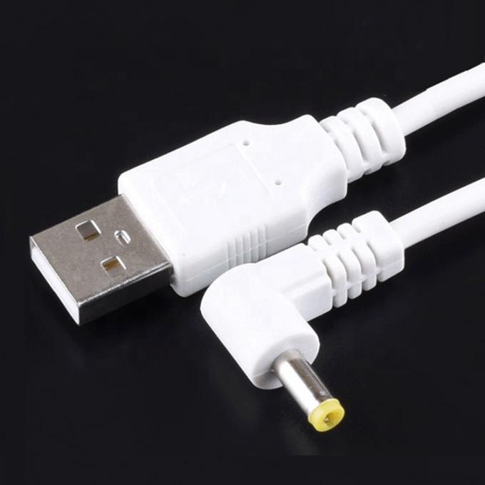 90 Degree Angle L Shape 1m USB to DC Male 4.0x1.7mm Extension Charger Cable 2