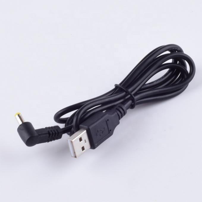 90 Degree Angle L Shape 1m USB to DC Male 4.0x1.7mm Extension Charger Cable 3