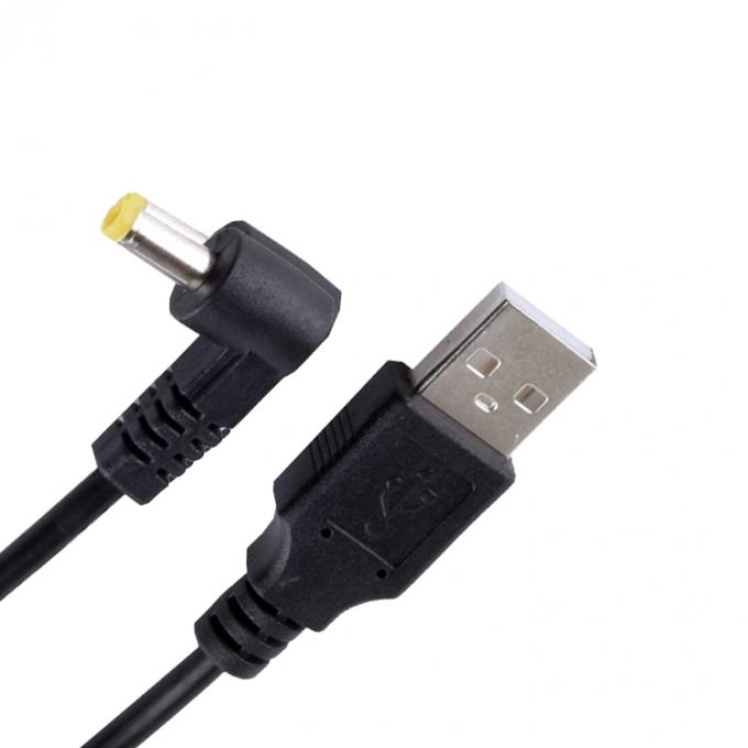 90 Degree Angle L Shape 1m USB to DC Male 4.0x1.7mm Extension Charger Cable 5