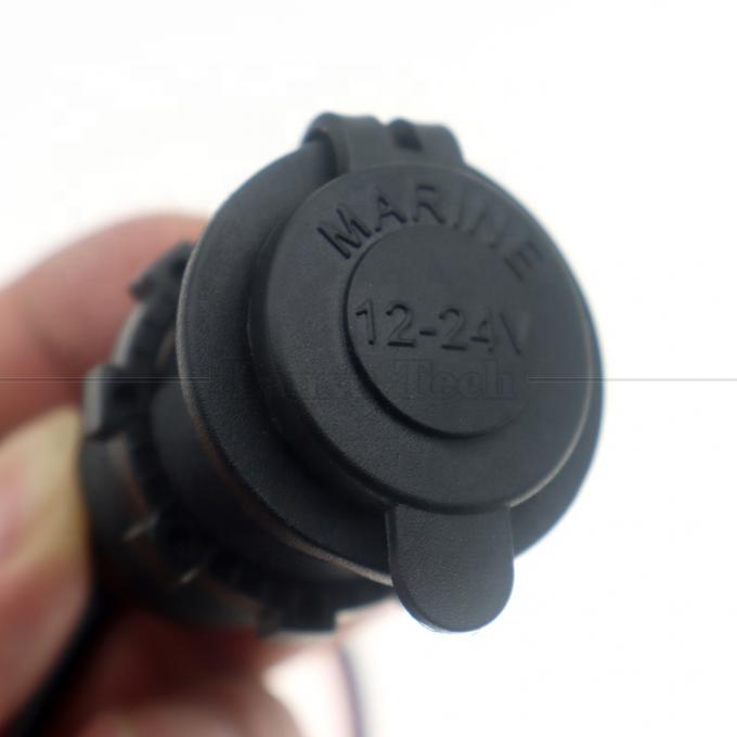 Waterproof 12V 24V 16AWG DC Car Cigarette Lighter Female Socket Plug Power Adapter Extension Cable 2