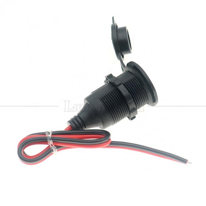 Waterproof 12V 24V 16AWG DC Car Cigarette Lighter Female Socket Plug Power Adapter Extension Cable 4