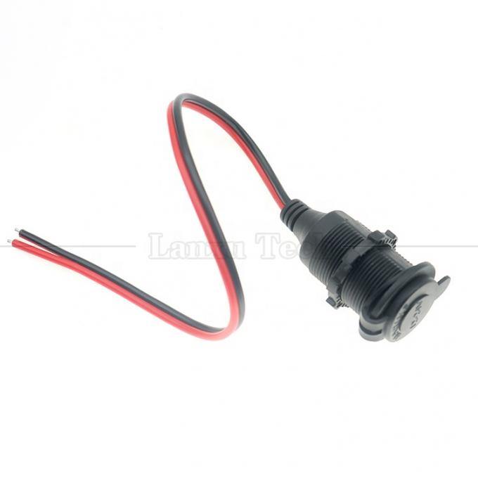 Waterproof 12V 24V 16AWG DC Car Cigarette Lighter Female Socket Plug Power Adapter Extension Cable 5