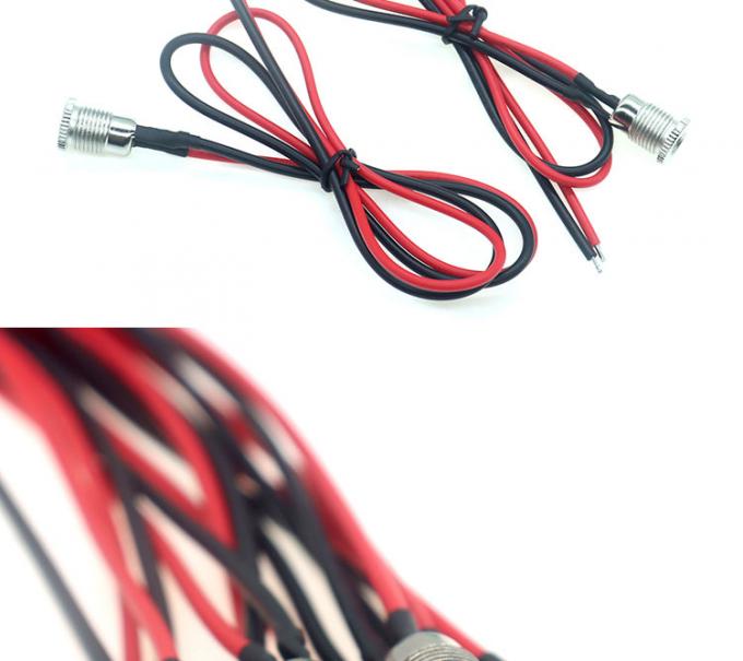 18AWG 10A Metal Threaded Female Socket Mount DC099 5.5x2.1mm 5.5x2.5mm Panel Mount Connector Pigtail DC Power Jack Cable 2