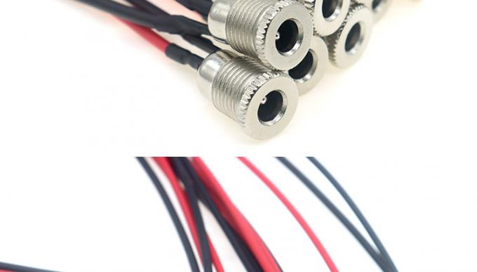 18AWG 10A Metal Threaded Female Socket Mount DC099 5.5x2.1mm 5.5x2.5mm Panel Mount Connector Pigtail DC Power Jack Cable 5