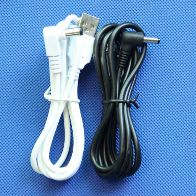 White Black USB Male to 90 Degree Right Angle 5.5 X 2.1mm  5.5x2.5mm 3.5x1.35mm 4..0x1.7mm Male DC Cable 2