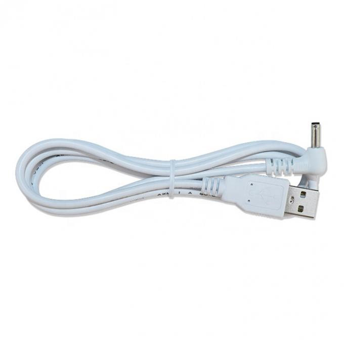 White Black 90 Degree Angle 5.5x2.1mm 5.5x2.5mm 1.35x3.5mm USB to DC Power Cable 2