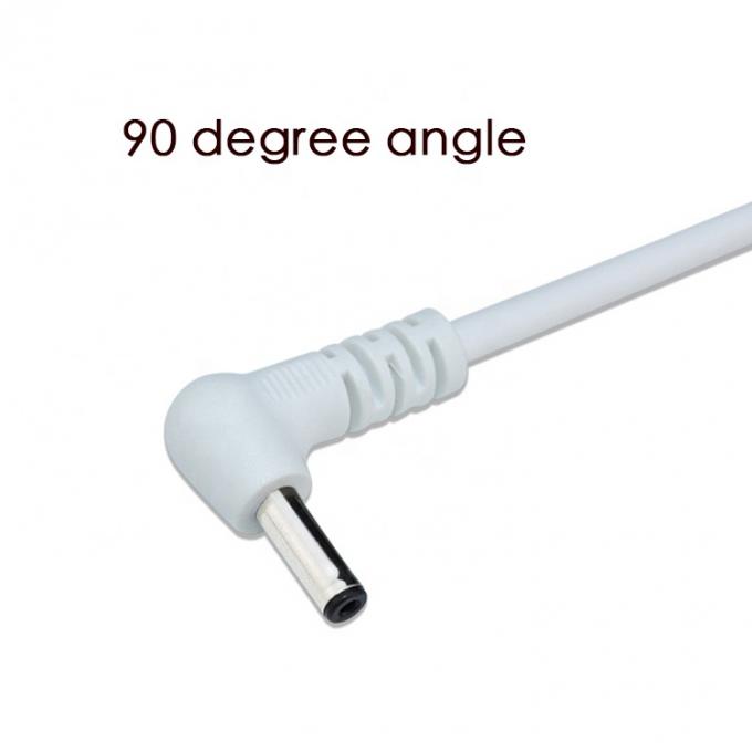 White Black 90 Degree Angle 5.5x2.1mm 5.5x2.5mm 1.35x3.5mm USB to DC Power Cable 4