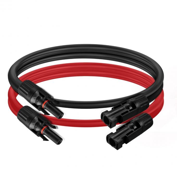 10AWG 6mm Waterproof Solar Cable Solar Panel Adapter Wire Solar Extension Cable with Female and Male Connectors Cable Kit Tool 0