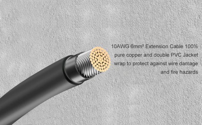 10AWG 6mm Waterproof Solar Cable Solar Panel Adapter Wire Solar Extension Cable with Female and Male Connectors Cable Kit Tool 3