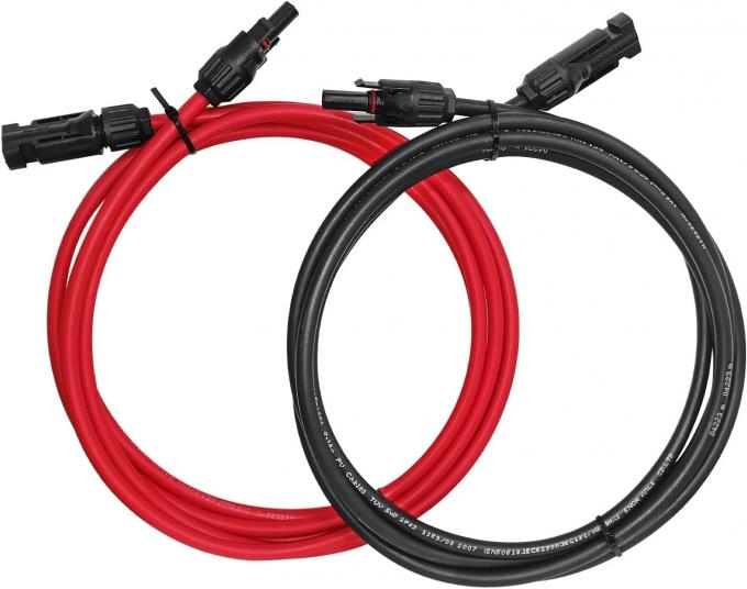 10AWG 6mm Waterproof Solar Cable Solar Panel Adapter Wire Solar Extension Cable with Female and Male Connectors Cable Kit Tool 1