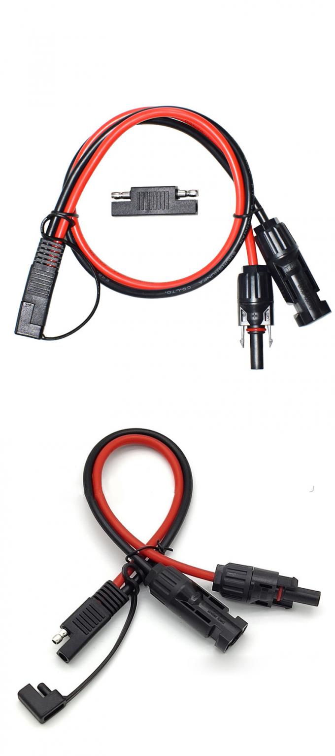 10AWG SAE to Solar Panel Adapter Extension Cable RV Solar Panel Connector Cable for RV Caravan Solar Panels Battery Charge 3