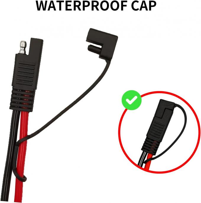 10AWG SAE to Solar Panel Adapter Extension Cable RV Solar Panel Connector Cable for RV Caravan Solar Panels Battery Charge 4