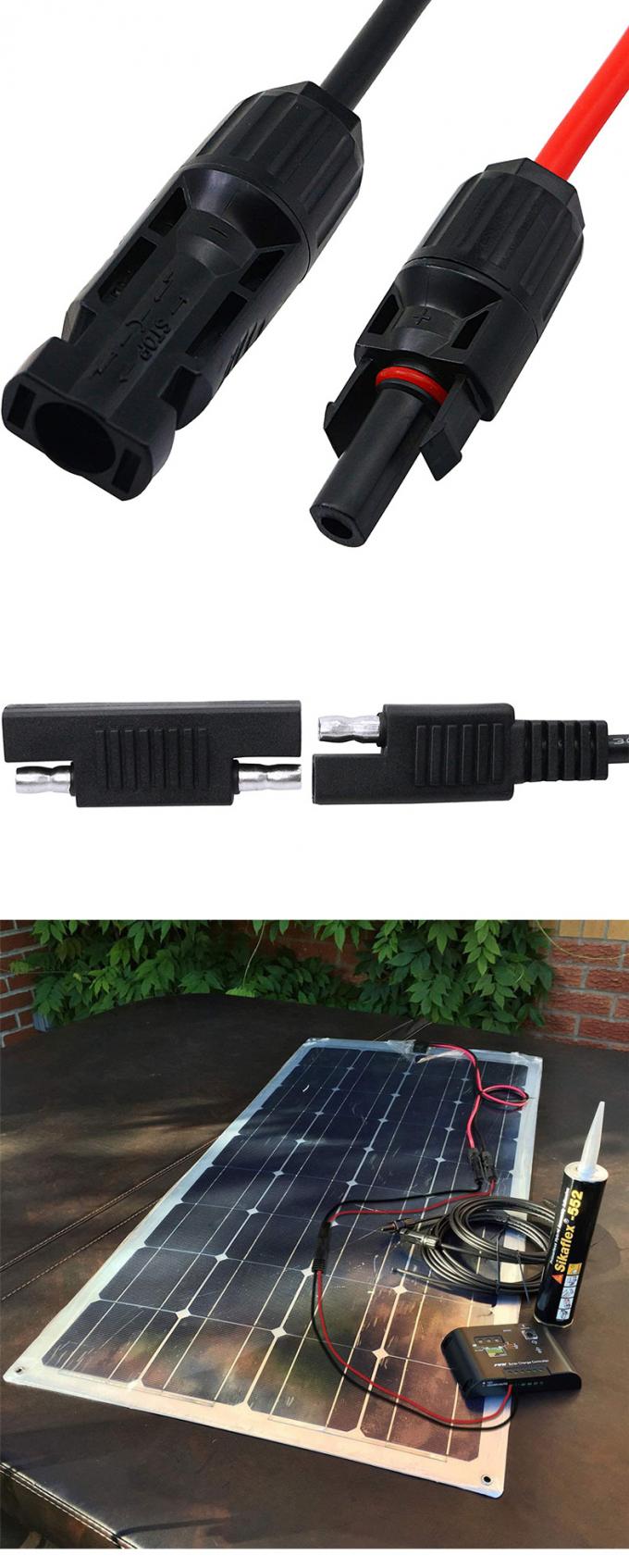 10AWG SAE to Solar Panel Adapter Extension Cable RV Solar Panel Connector Cable for RV Caravan Solar Panels Battery Charge 6