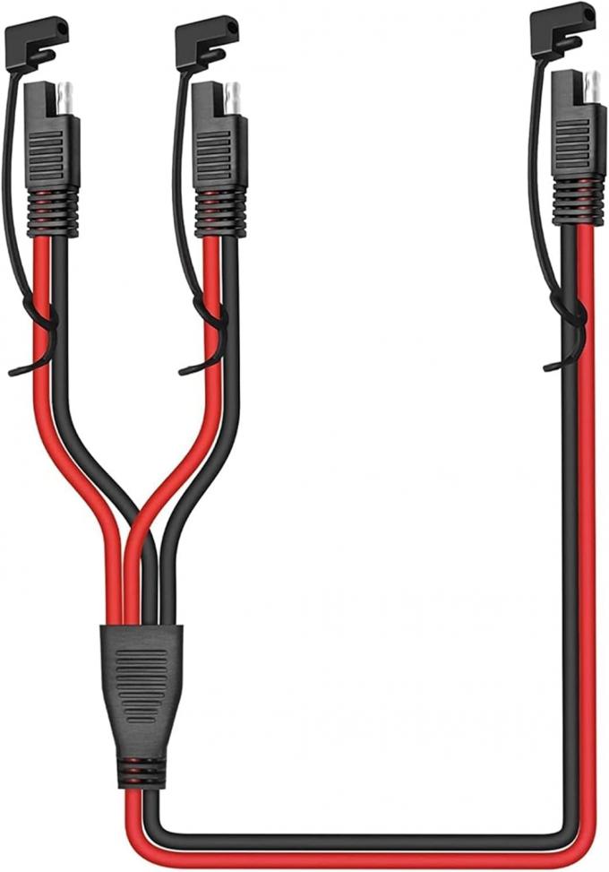 14AWG SAE DC Power Automotive Connector Cable Y Splitter 1 to 2 SAE Extension Cable for RV Caravan Solar Panels Battery Charge 1