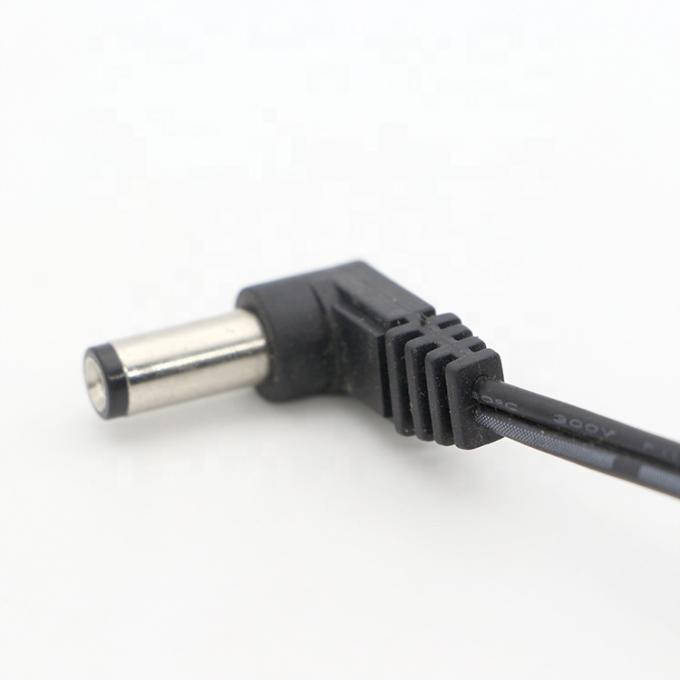 90 Degree Right Angle DC Barrel Jack 2.1x5.5mm Male Female to Free End Open Pigtail DC Power Cable 3