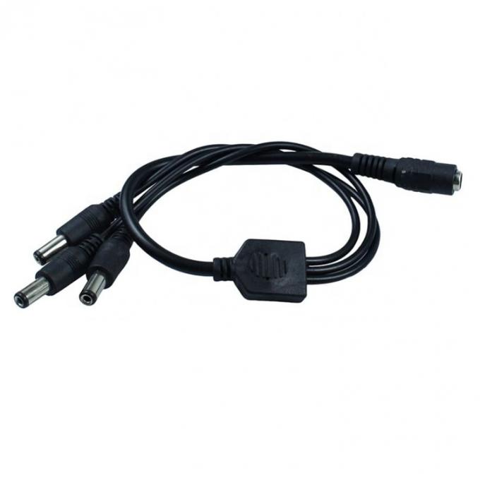1 Input to 3 Output 1 Female to 3 Male 5.5x2.1 mm DC Power Supply Splitter Cable for CCTV  Led Strip 3