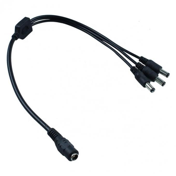 1 Input to 3 Output 1 Female to 3 Male 5.5x2.1 mm DC Power Supply Splitter Cable for CCTV  Led Strip 5