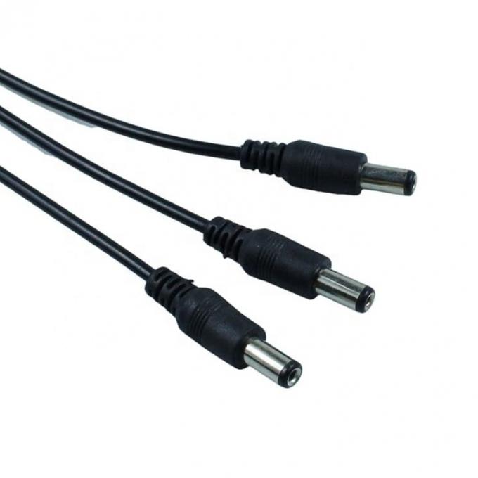 1 Input to 3 Output 1 Female to 3 Male 5.5x2.1 mm DC Power Supply Splitter Cable for CCTV  Led Strip 4
