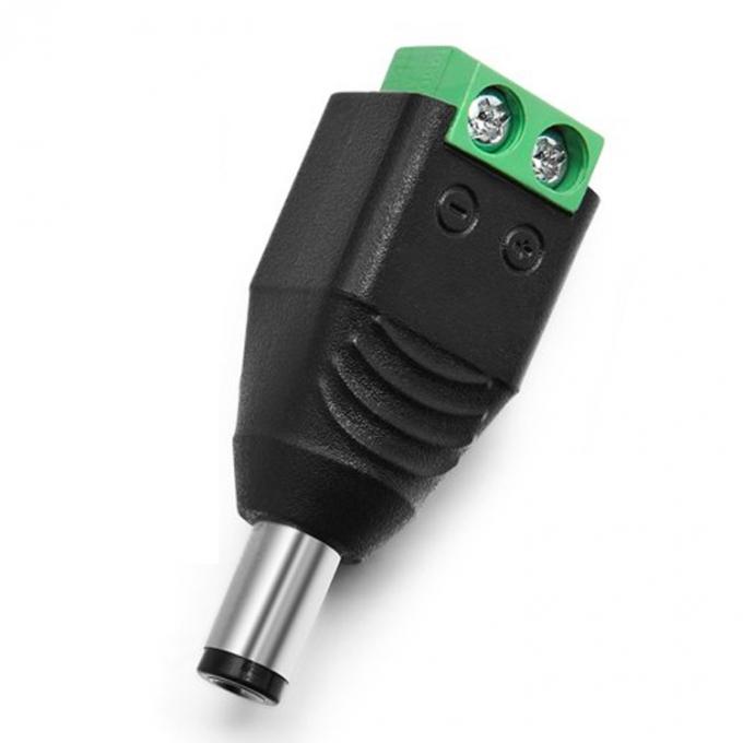 Solderless 12v 24v 5.5x2.5mm 5.5x2.1mm Male DC Power Plug Connector Jack Adapter for CCTV Camera Led Strip Lights 2