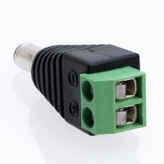 Solderless 12v 24v 5.5x2.5mm 5.5x2.1mm Male DC Power Plug Connector Jack Adapter for CCTV Camera Led Strip Lights 3