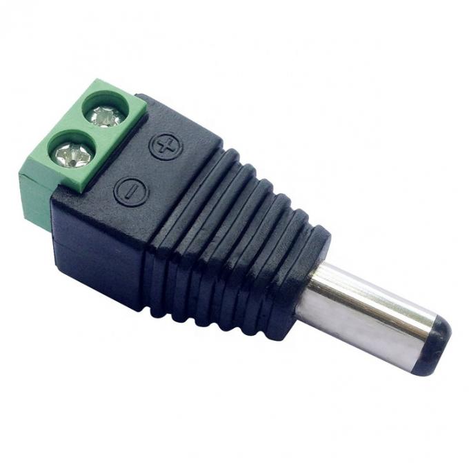 Solderless 12v 24v 5.5x2.5mm 5.5x2.1mm Male DC Power Plug Connector Jack Adapter for CCTV Camera Led Strip Lights 1