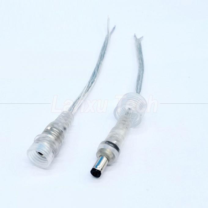Waterproof Male to Female DC.5x2.1mm Barrel Jack Power Extension Cable for LED Strip Lamp Bulb Light 1
