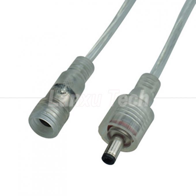 Waterproof Male to Female DC.5x2.1mm Barrel Jack Power Extension Cable for LED Strip Lamp Bulb Light 4