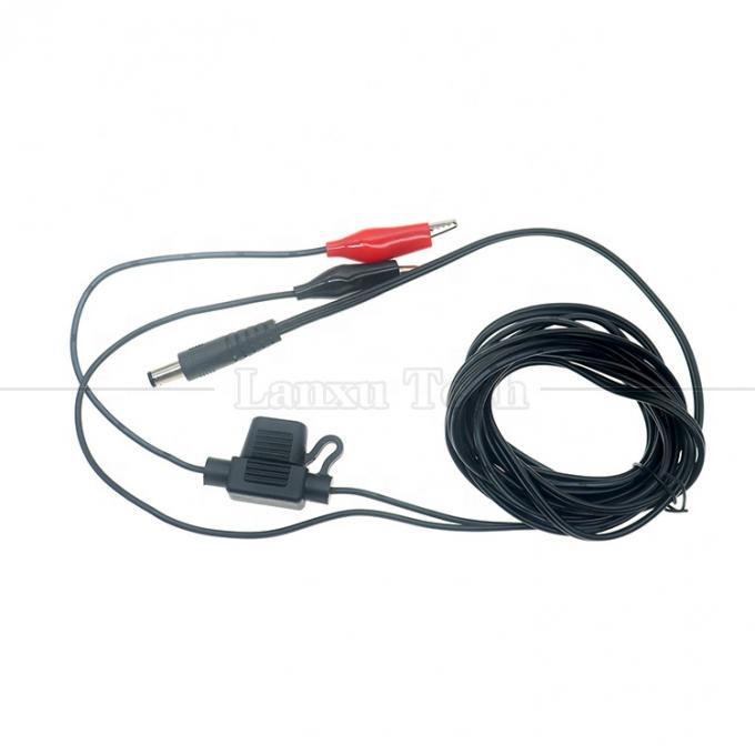 12V DC 5.5X2.1mm to Alligator Clips Fuse Power Cable for Trail Camera 1