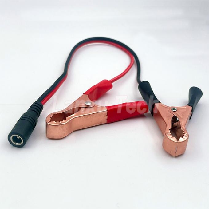 Male Female DC Jack Plug 5.5x2.1mm to Alligator Clips Car Charger Power Supply Cord Cable 4