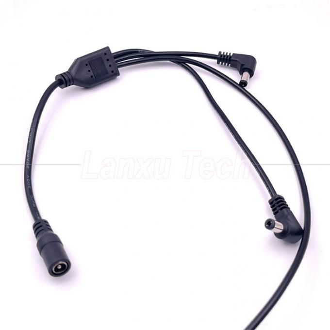 1 Female to 3 Angle Male Ways DC Splitter Power Extension Cable for CCTV Security Camera 5
