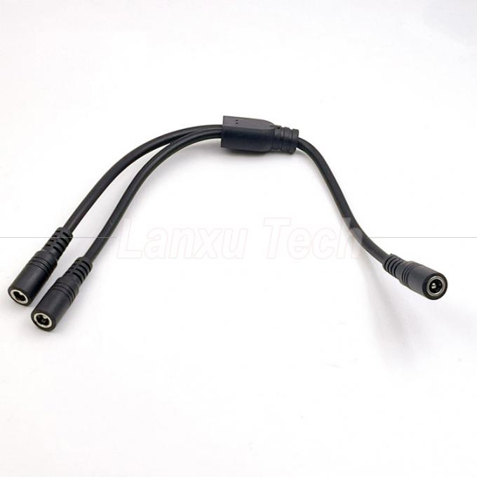 1 Female to 2 Ways Female DC 5.5x2.1mm Splitter Power Extension Cable for CCTV Security Camera LED Strip Light 4