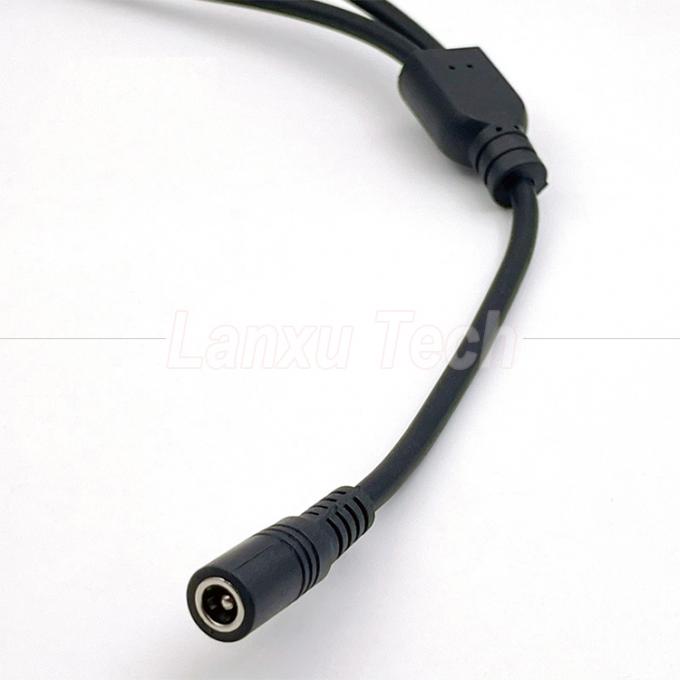 1 Female to 2 Ways Female DC 5.5x2.1mm Splitter Power Extension Cable for CCTV Security Camera LED Strip Light 2