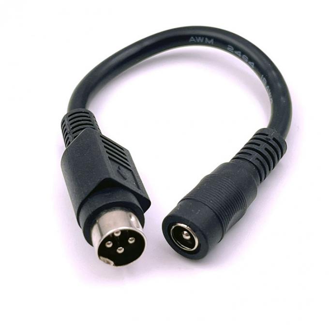 4 Pin Mini DIN to DC  Female Jack 5.5x2.1mm Power Extension Cable for Camera DVD TV PC Barcode Printer 0