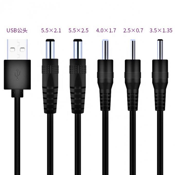 Customization USB to DC 2.1x5.5mm 2.5x5.5mm 1.35x3.5mm 2.5x0.7mm 4.0x1.7mm Power Cable 2