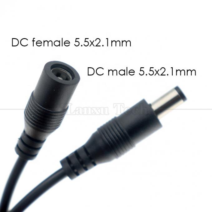 12V Male to Female 5.5x2.1 Barrel Jack DC Power Led Dimmer Switch Cable for Led Light 3