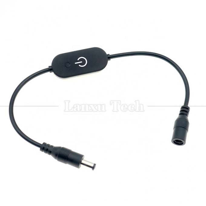 12V Male to Female 5.5x2.1 Barrel Jack DC Power Led Dimmer Switch Cable for Led Light 4