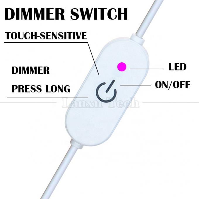 5V Stepless Touch Switch USB to Open Wires End on off Dimmer Cable for Led Strip Light Lamp 3