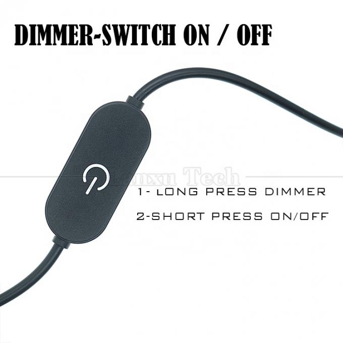 5v Stepless Up Down Touch Controller Dimmer 1m Male to Female USB on off Switch Cable for Led Strip Bar Lamp 1