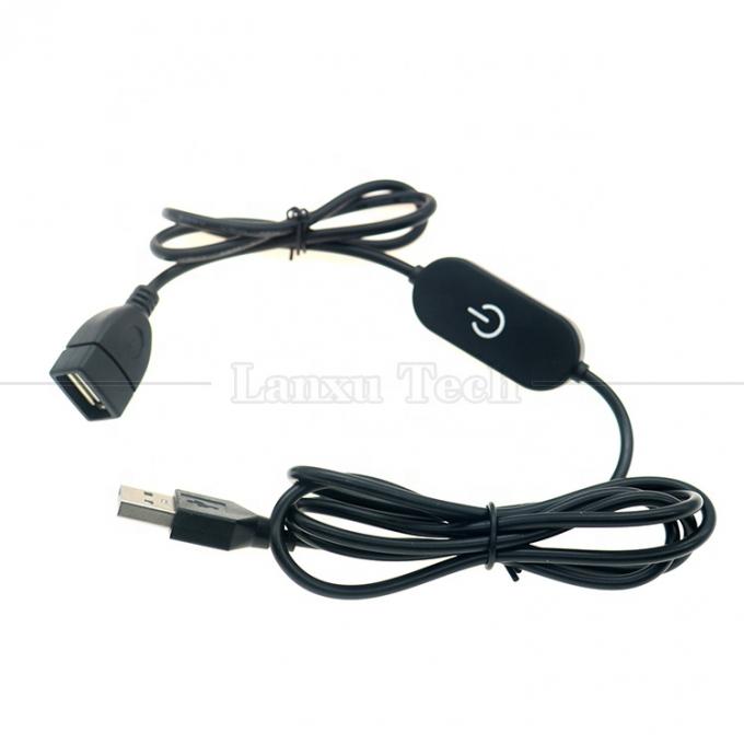 5v Stepless Up Down Touch Controller Dimmer 1m Male to Female USB on off Switch Cable for Led Strip Bar Lamp 5