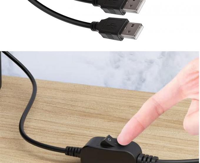 1 Female to 2 Dual Male USB Y Splitter Printer Sharing Switch Cable for Printer Scanner Speaker Keyboard Mouse 2