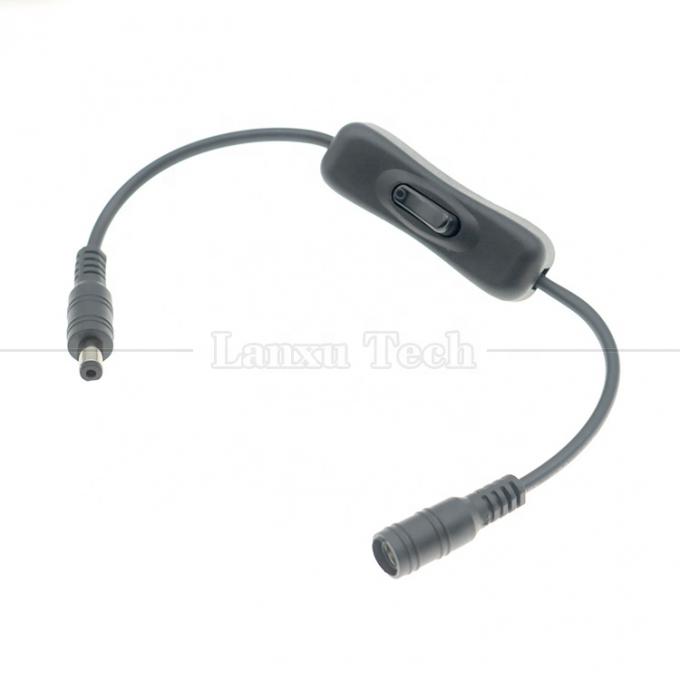 12V 24V Male to Female 5.5x2.1mm DC Jack on off  304 Switch Cable for LED Strip Lamp 1
