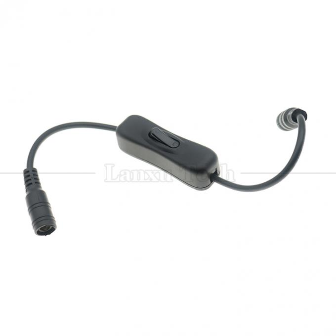 12V 24V Male to Female 5.5x2.1mm DC Jack on off  304 Switch Cable for LED Strip Lamp 6