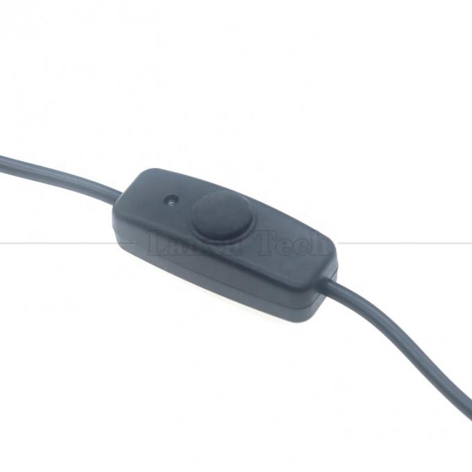 Waterproof Silicone Rubber Cover on off Push Button Switch 5V USB to Open Bare 2pin Wires End Cable for LED Light Lamp 1